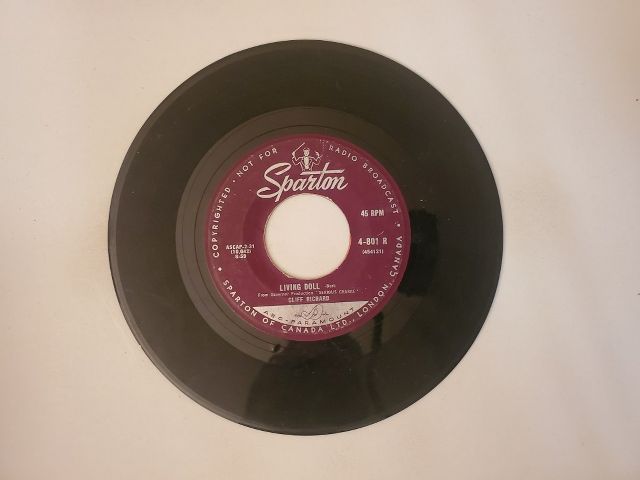 Cliff Richard Living Doll / Apron Strings vinyl record
