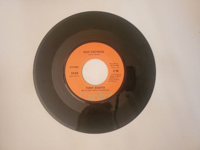 Tony Booth Old Faithful / Don't Let True Love Slip Away vinyl record