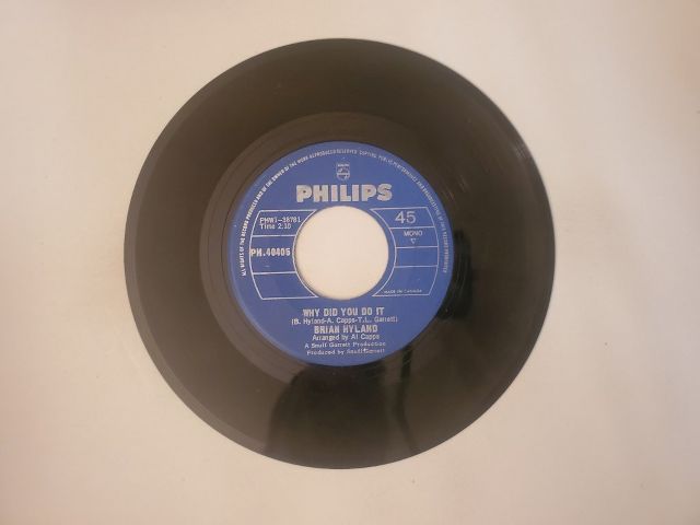Brian Hyland Why Did You Do It / Run, Run, Look and See vinyl record
