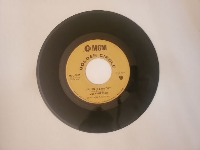 Les Emmerson Cry Your Eyes Out / Control of Me vinyl record