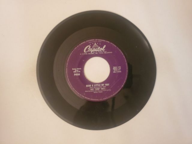 Nat King Cole Bend A Little My Way / Non Dimenticar vinyl record