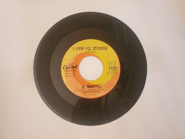 Al Martino I Love You Because / Merry-Go-Round vinyl record