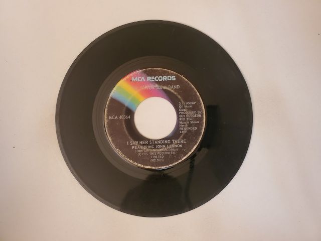 Elton John Band I Saw Her Standing There / Philadelphia Freedom vinyl record