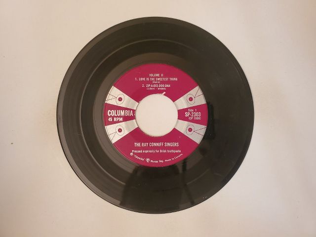 The Ray Conniff Singers Love Is the Sweetest Thing,Zip-A-Dee-Doo-Dah / They Say It's Wonderful,My Heart Cries for You vinyl record