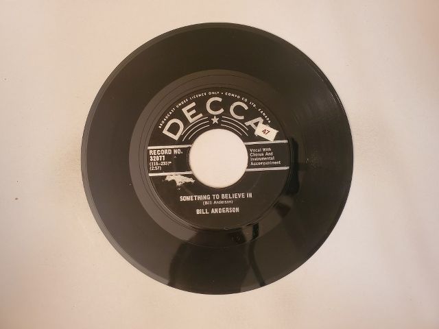 Bill Anderson Something to Believe In / Get While the Gettin's Good vinyl record