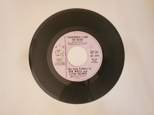 The Twin Fiddles of Bob White and Clyde Brewer Everybody's Had the Blues / Anna's Polka vinyl record