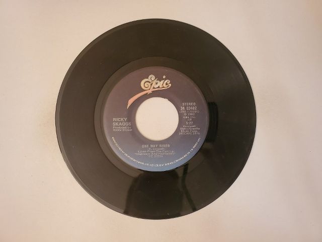 Ricky Skaggs One Way Rider / I Wouldn't Change You If I Could vinyl record
