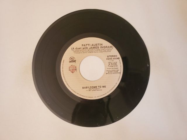 Patti Austin (A duet with James Ingram) Baby Come to Me / Solero vinyl record