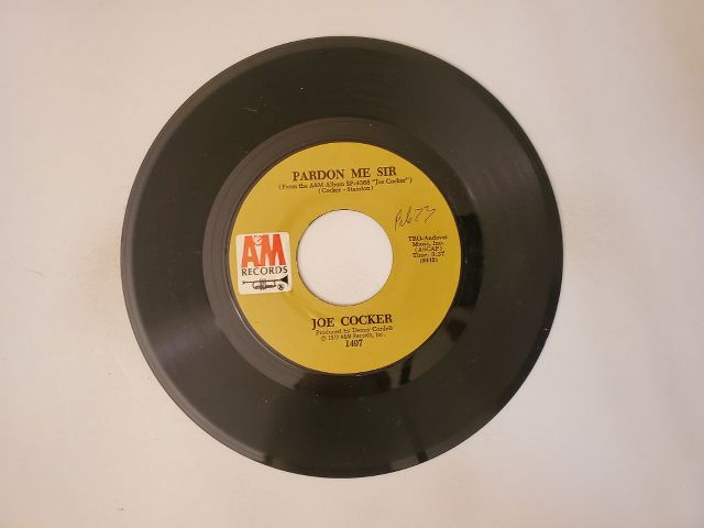 Joe Cocker Pardon Me Sir / St. James Infirmary Blues vinyl record