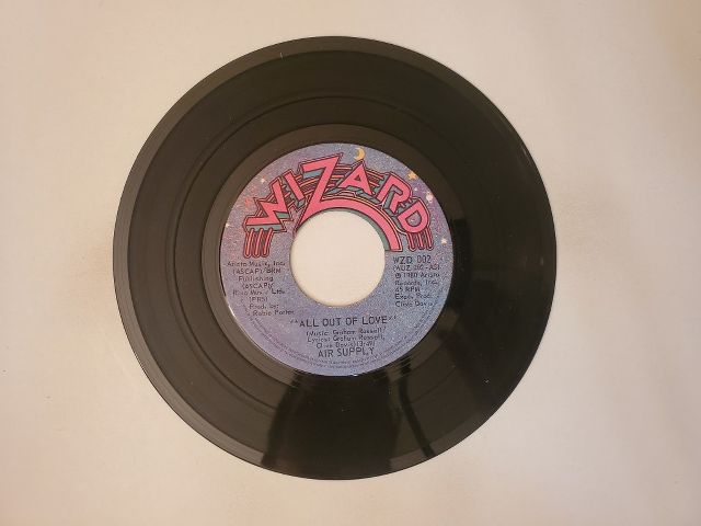 Air Supply All Out of Love / Old Habits Die Hard vinyl record