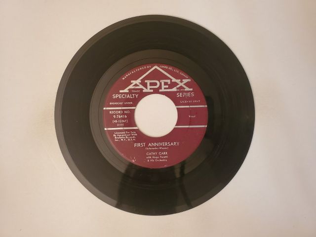 Cathy Carr First Anniversary / With Love vinyl record