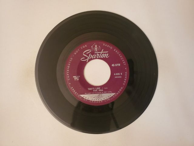 Paul Anka That's Love / (All of a Sudden) My Heart Sings vinyl record