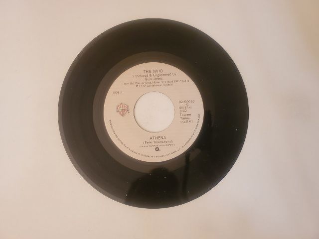 The Who Athena / It's Your Turn vinyl record