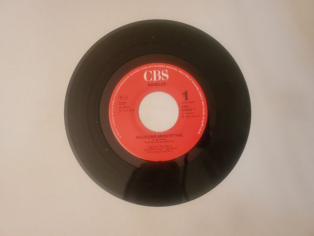 Bangles Walk Like an Egyptian / Angels Don't Fall in Love vinyl record
