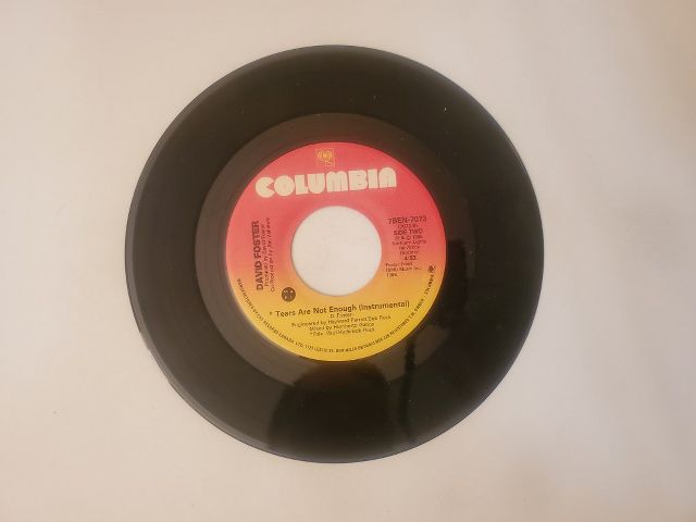 David Foster Tears Are Not Enough (Instrumental) / Tears Are Not Enough vinyl record