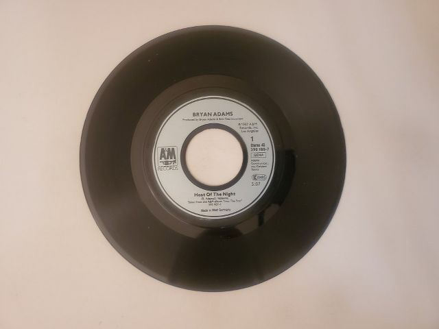 Bryan Adams Heat of the Night / Another Day vinyl record