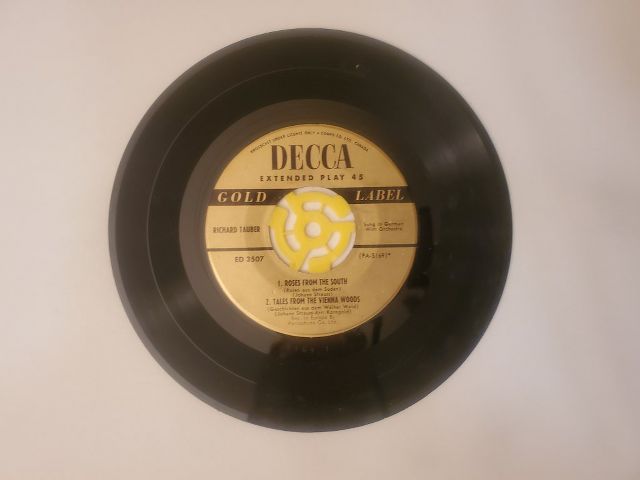 Richard Tauber Roses from the South,Tales from the Vienna Woods / Vienna, City of My Dreams,Gypsy vinyl record
