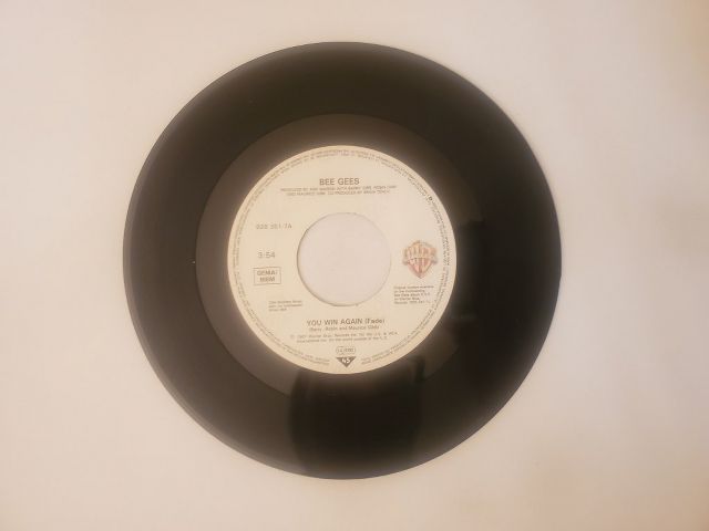 Bee Gees You Win Again / Backtafunk vinyl record
