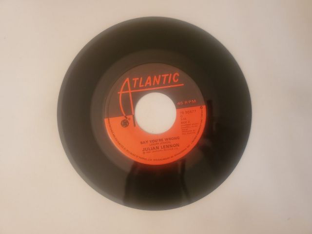 Julian Lennon Say You're Wrong / Big Mama vinyl record