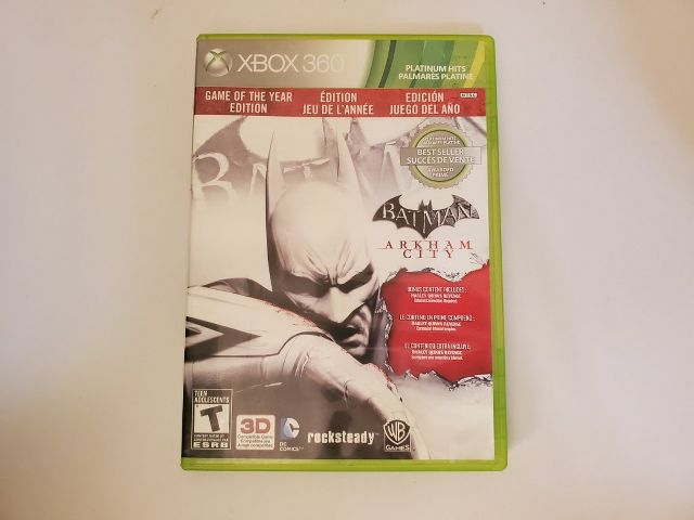 Microsoft Xbox 360 Batman Arkham City Game of the year edition video game