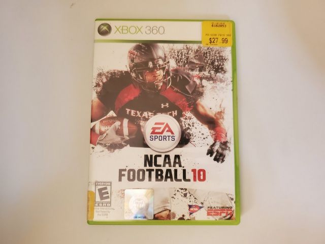 Microsoft Xbox 360 NCAA Football 10 video game