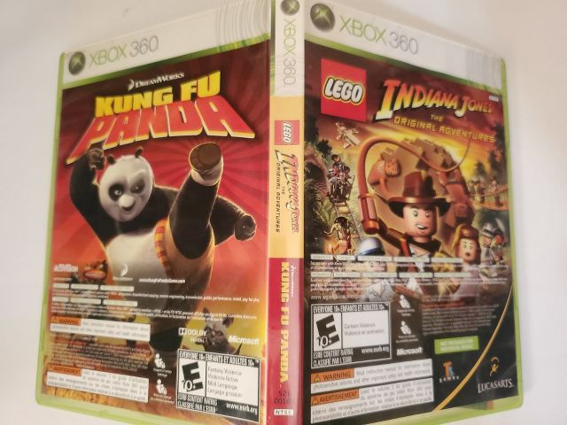 Microsoft Xbox 360 Kung Fu Panda Indiana Jones The Original Adventures video game
