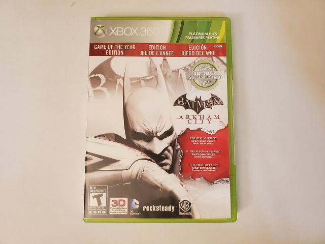 Microsoft Xbox 360 Batman Arkham City Game of the year edition Platinum Hits video game