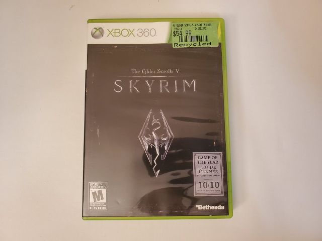Microsoft Xbox 360 Skyrim The Elder Scrolls V video game