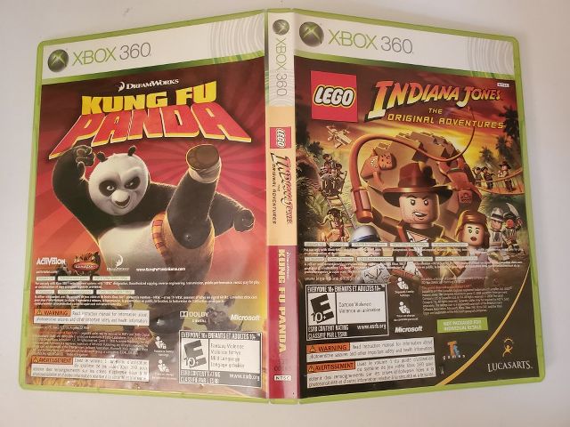 Microsoft Xbox 360 Kung Fu Panda Indiana Jones The Original Adventures video game