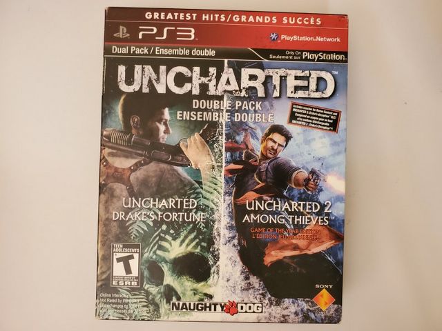 Sony PlayStation 3 Uncharted Double Pack Greatest Hits video game