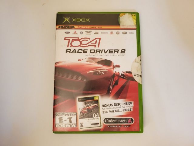 Microsoft Xbox TOCA Race Driver 2 video game