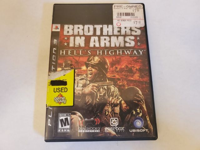 Sony PlayStation 3 Brothers In Arms Hell's Highway video game