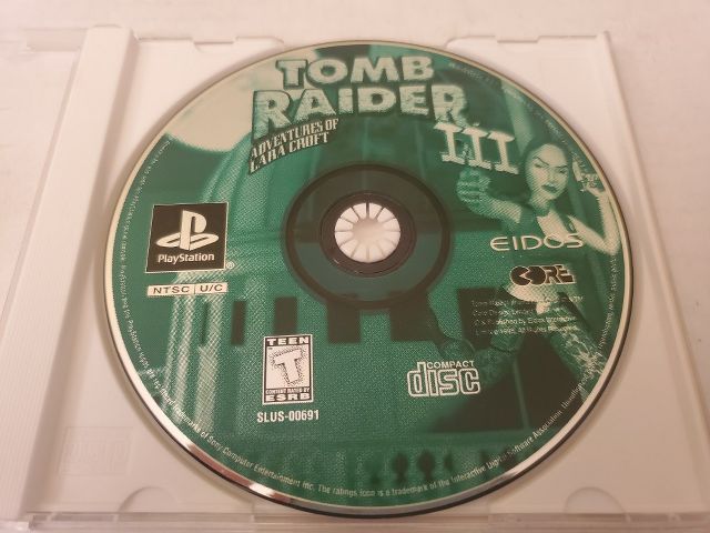 Sony Playstation 1 Tomb Raider III video game