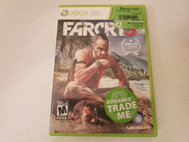 Microsoft Xbox 360 Farcry 3 video game