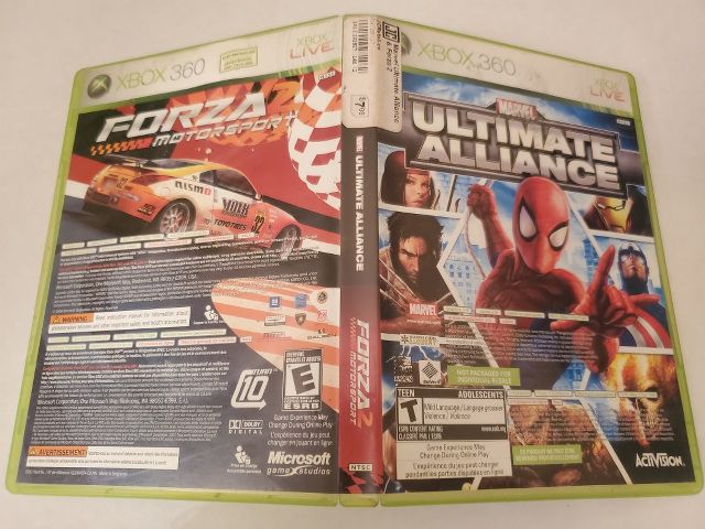Microsoft Xbox 360 Forza 2 Motorsport Ultimate Alliance video game