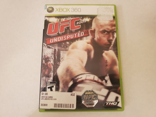 Microsoft Xbox 360 UFC 2009 Undisputed video game