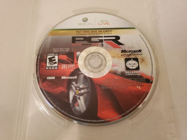 Microsoft Xbox 360 Project Gotham Racing 3 video game