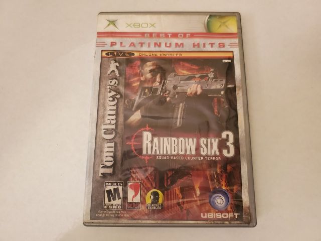 Microsoft Xbox Rainbow Six 3 Platinum Hits video game