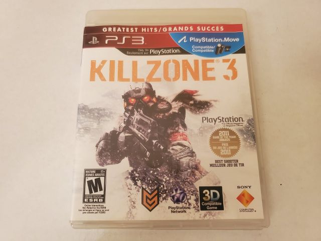 Sony Playstation 3 Killzone 3 Greatest Hits video game