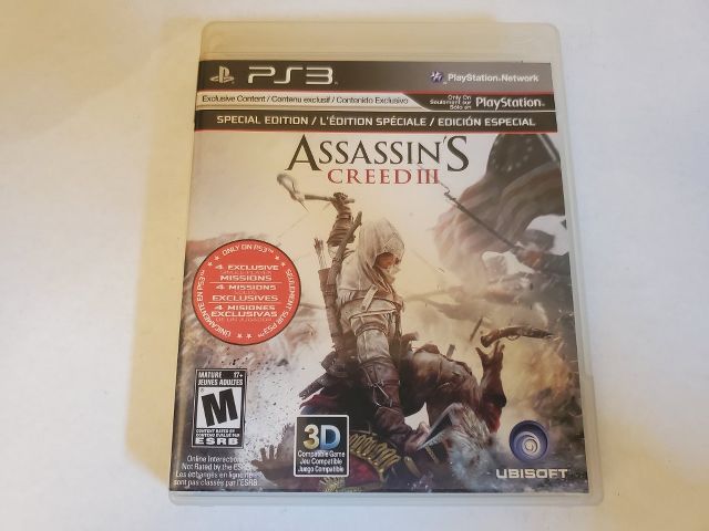 Sony Playstation 3 Assassin's Creed III Special Edition video game