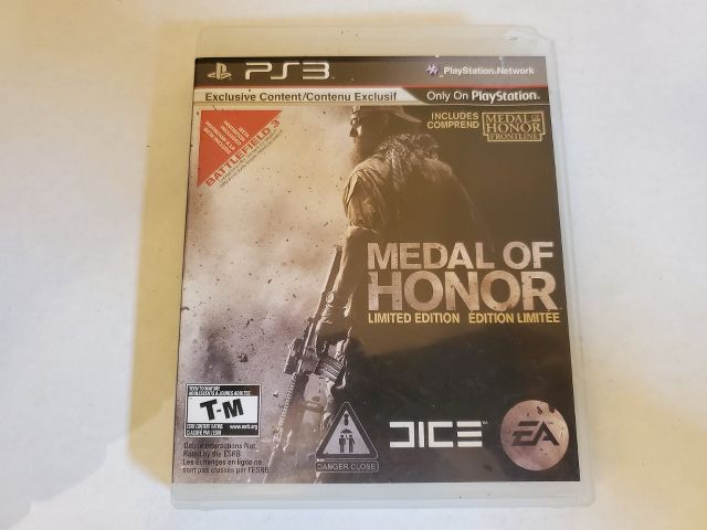 Sony Playstation 3 Medal of Honor Limited Edition video game