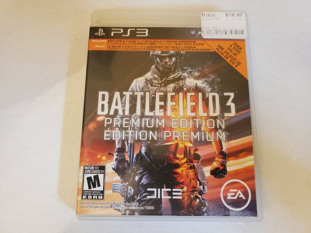 Sony Playstation 3 Battlefield 3 Premium Edition video game