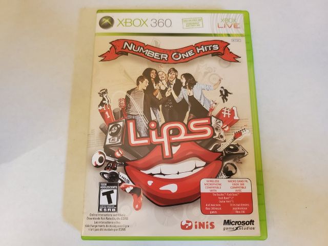 Microsoft Xbox 360 Lips Number One Hits video game