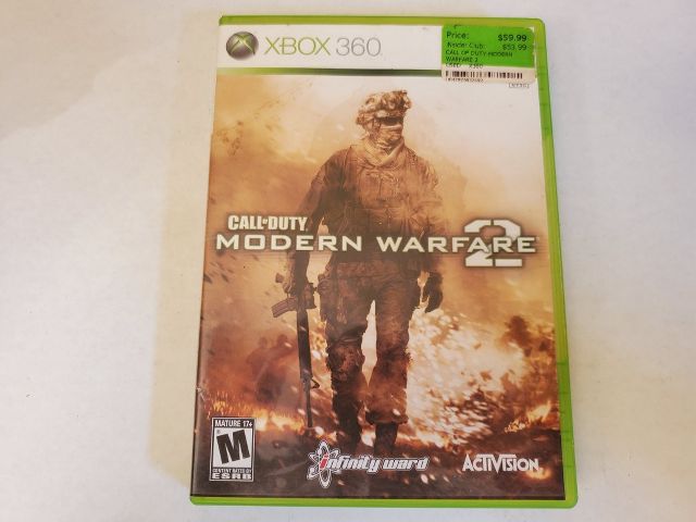 Microsoft Xbox 360 Call of Duty Modern Warfare 2 video game
