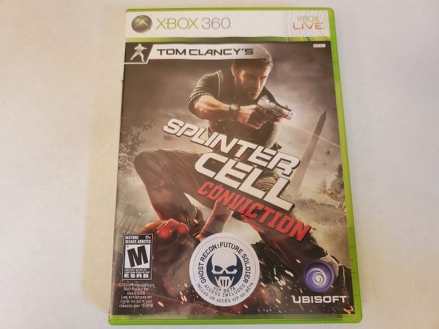 Microsoft Xbox 360 Splinter Cell Conviction video game