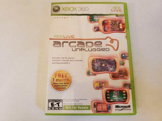 Microsoft Xbox 360 Arcade Unplugged video game