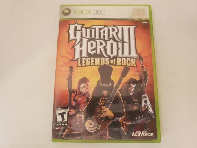 Microsoft Xbox 360 Guitar Hero III Legends of Rock video game