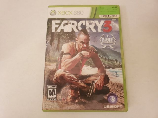 Microsoft Xbox 360 Farcry 3 video game
