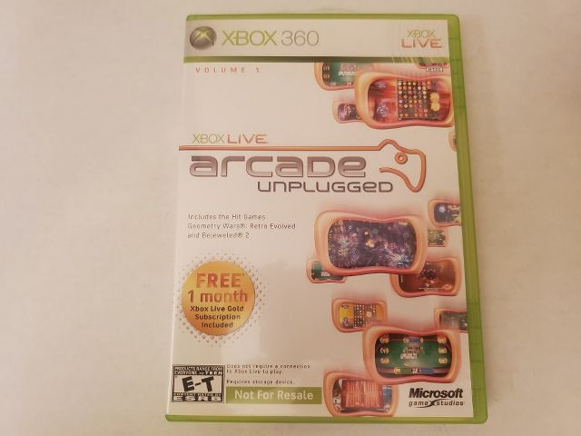 Microsoft Xbox 360 Arcade Unplugged video game