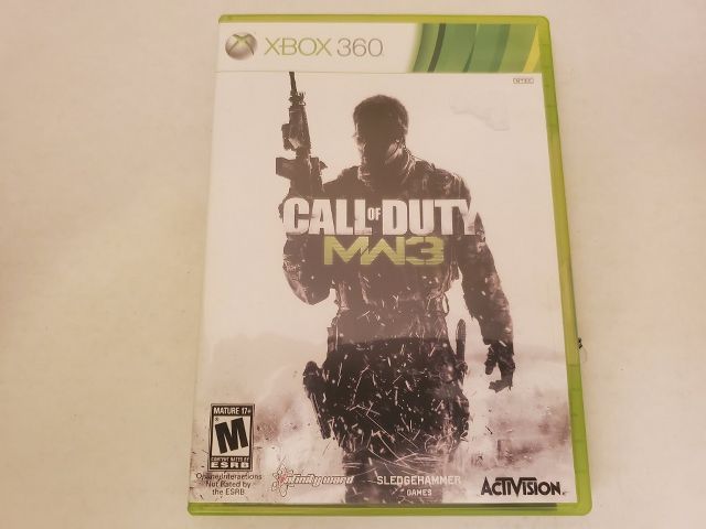 Microsoft Xbox 360 Call of Duty MW3 video game